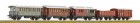 01498 Tillig Passenger train set with freight car suitable to Steam locomotive G 8.2 (item # 02163)